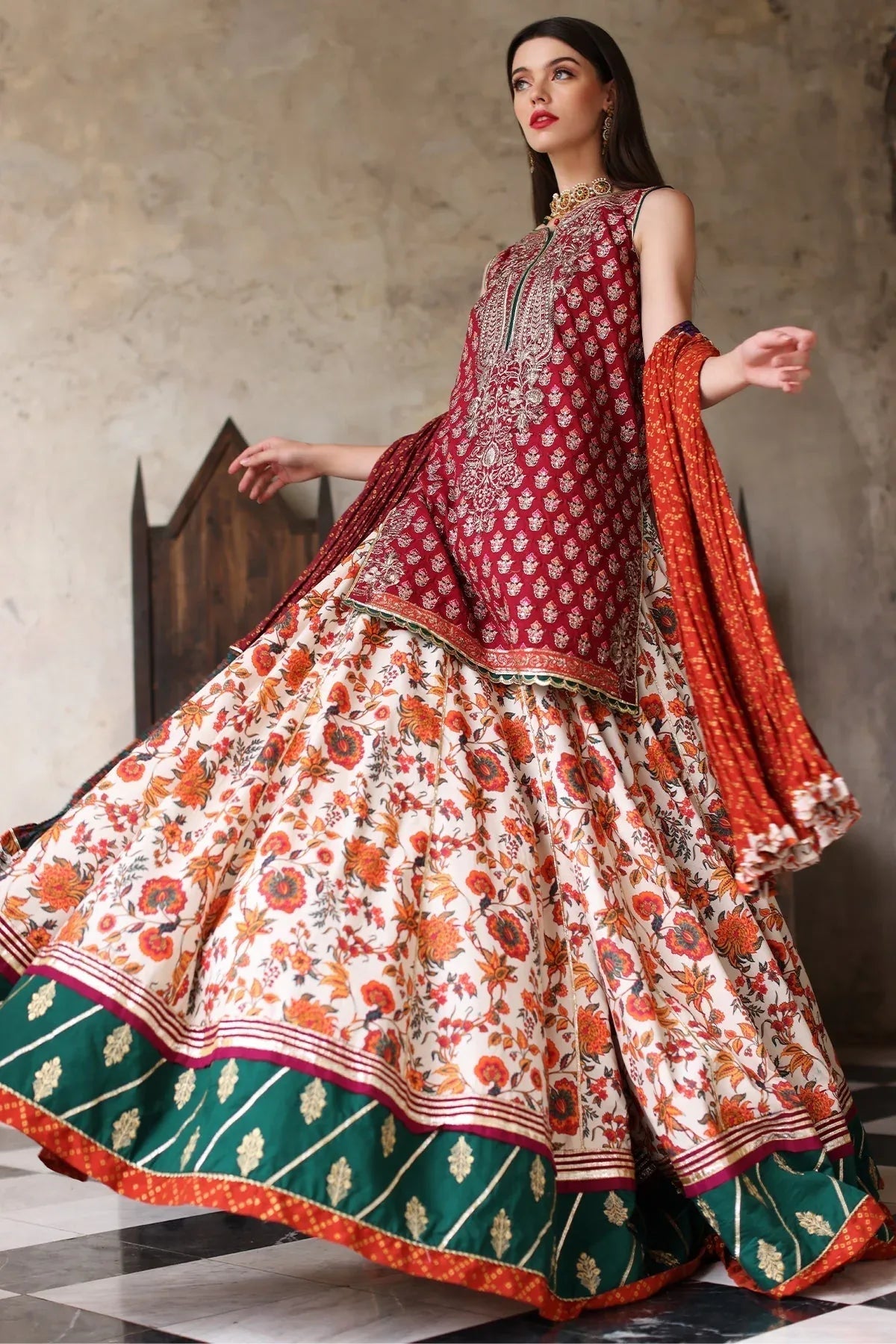 Mina Kashif | Festive Lawn | Janan - Aqsa Fabrics