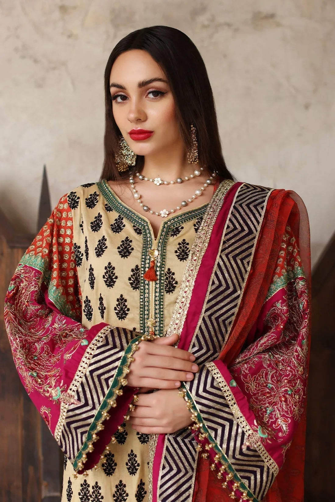 Mina Kashif | Festive Lawn | Amani - Aqsa Fabrics