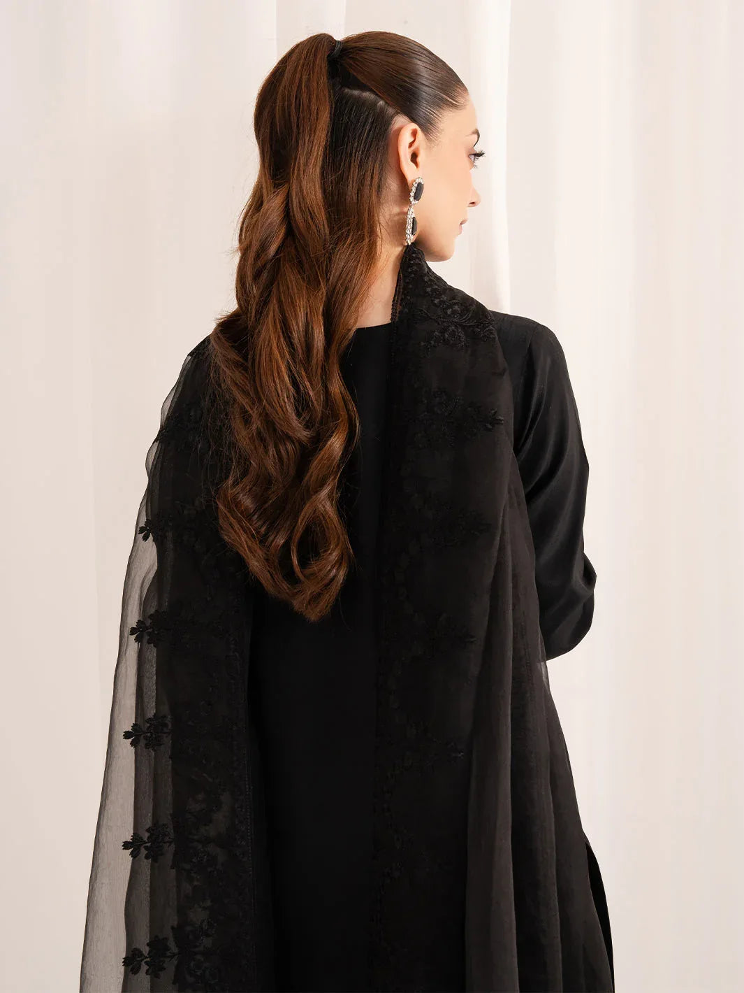 Izel | The Silk Chapter | Minuit - Aqsa Fabrics