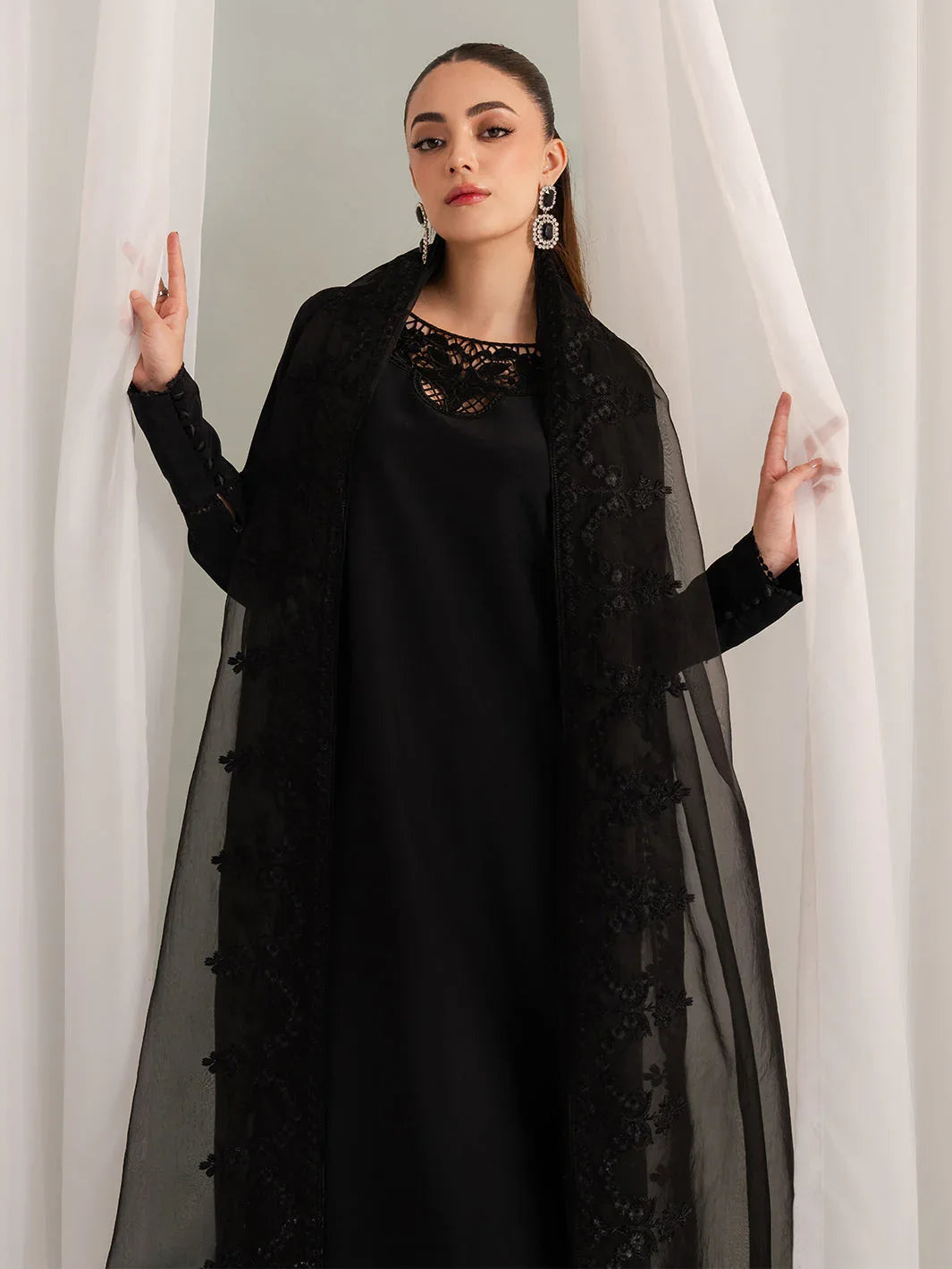 Izel | The Silk Chapter | Minuit - Aqsa Fabrics