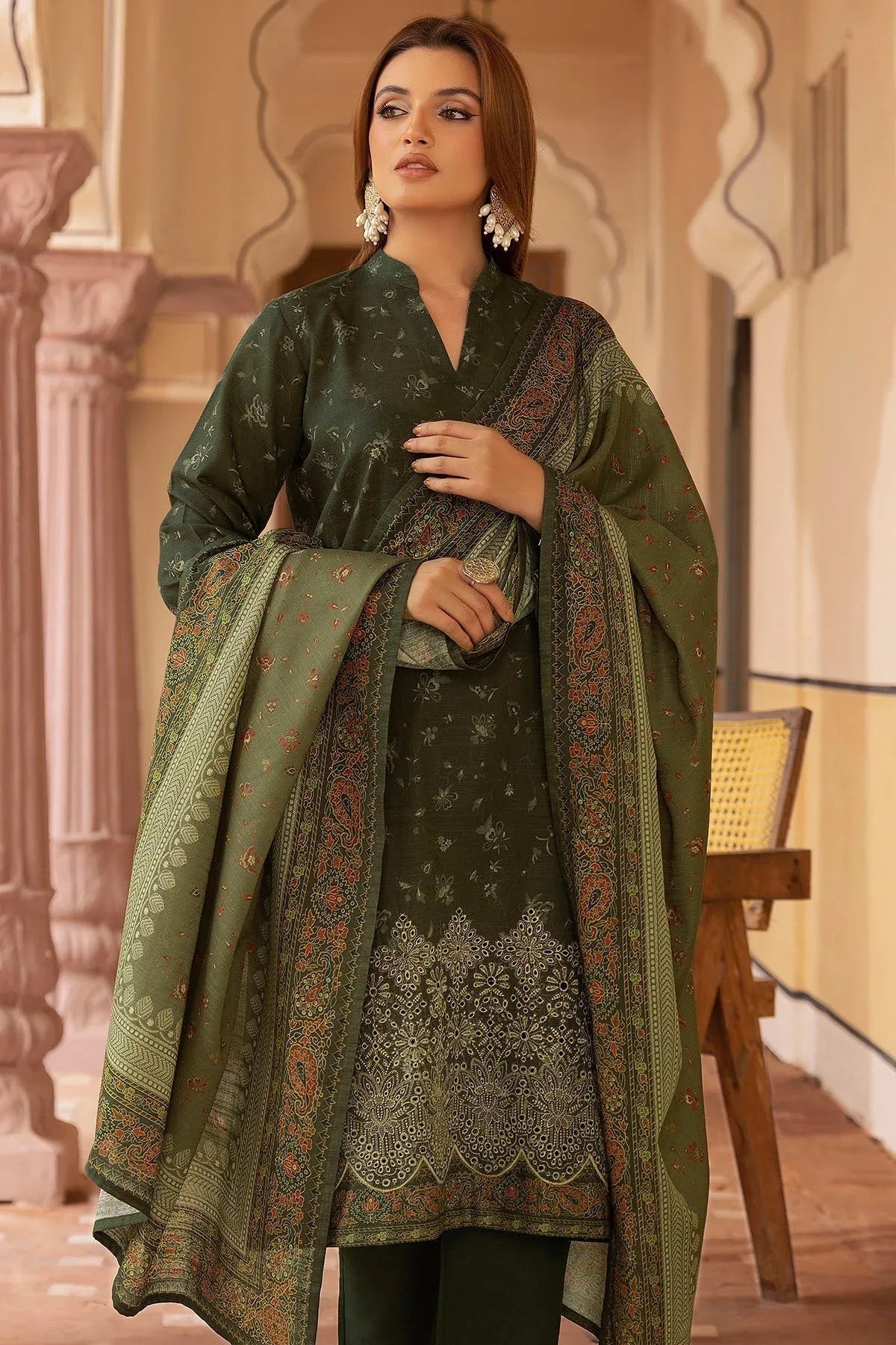 Motifz | Premium Khaddar | 5209-JAZMIN - Aqsa Fabrics