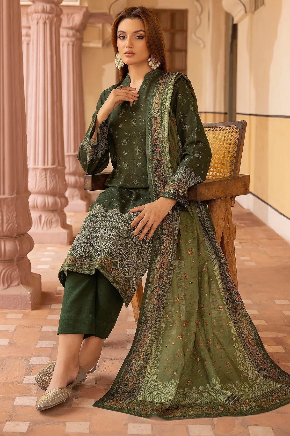 Motifz | Premium Khaddar | 5209-JAZMIN - Aqsa Fabrics