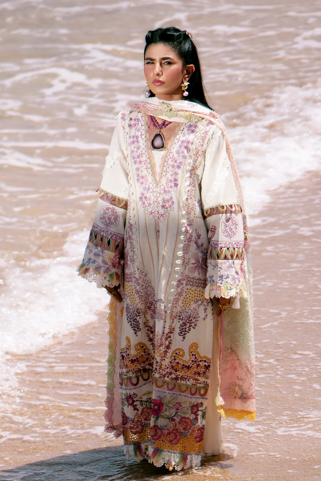 AJR Couture | Dastan Luxury Lawn 25 | Muse - Aqsa Fabrics