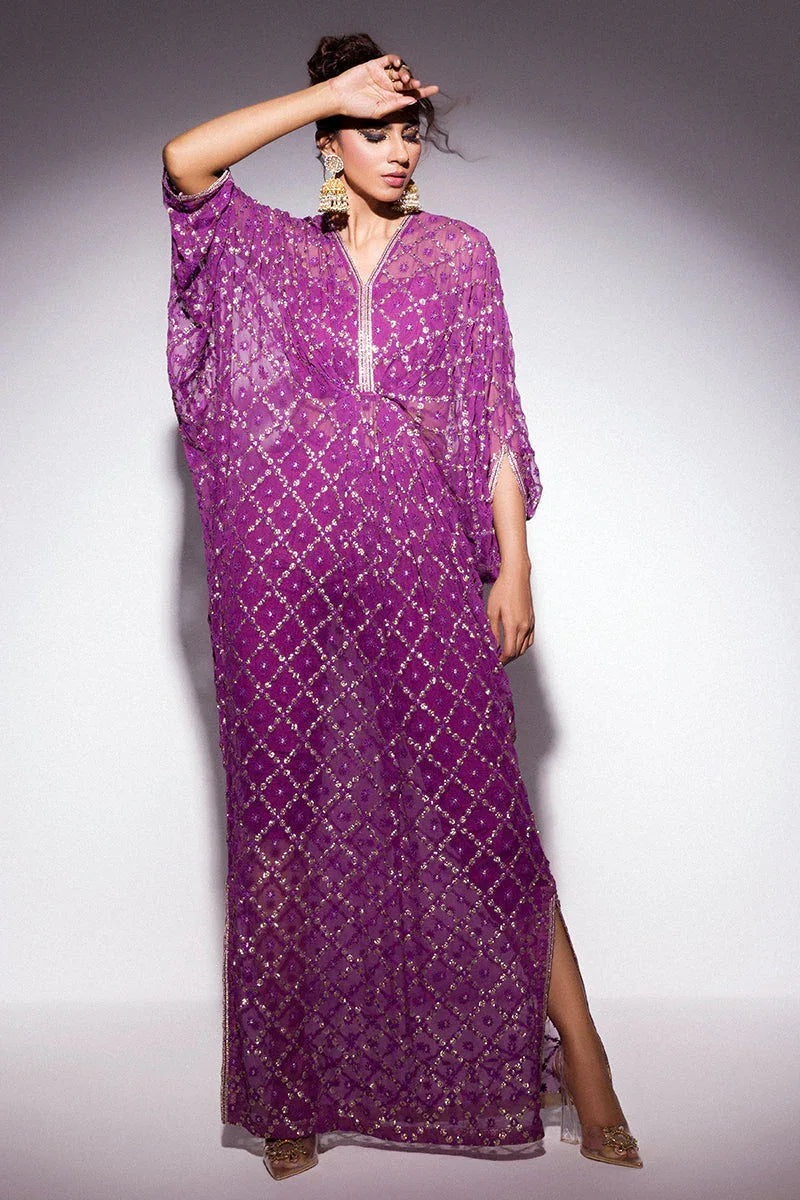 Mushq | Best of Mushq | GULAAB KAFTAN - Aqsa Fabrics