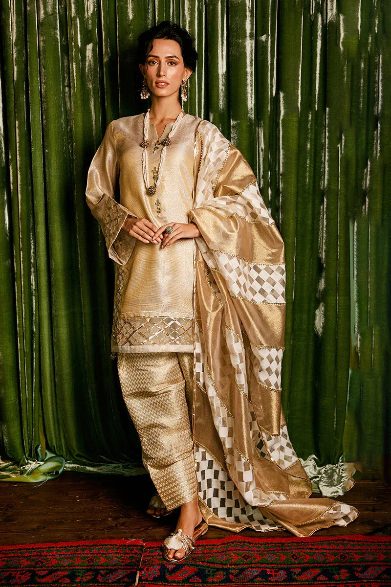 Mushq | Chandni Gota Love It | Basanti - Aqsa Fabrics