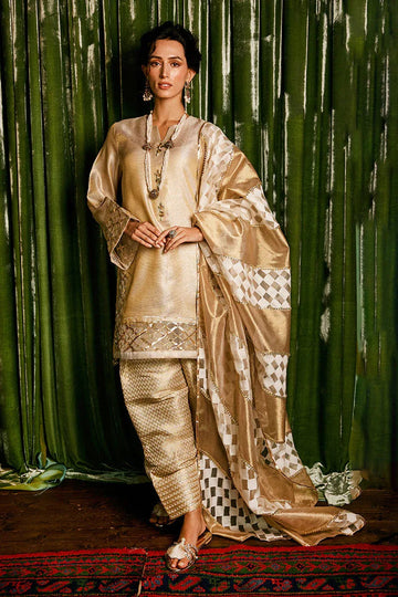 Mushq | Chandni Gota Love It | Basanti - Aqsa Fabrics