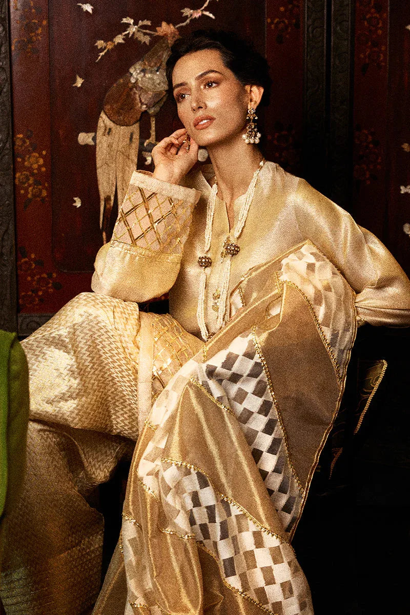 Mushq | Chandni Gota Love It | Basanti - Aqsa Fabrics