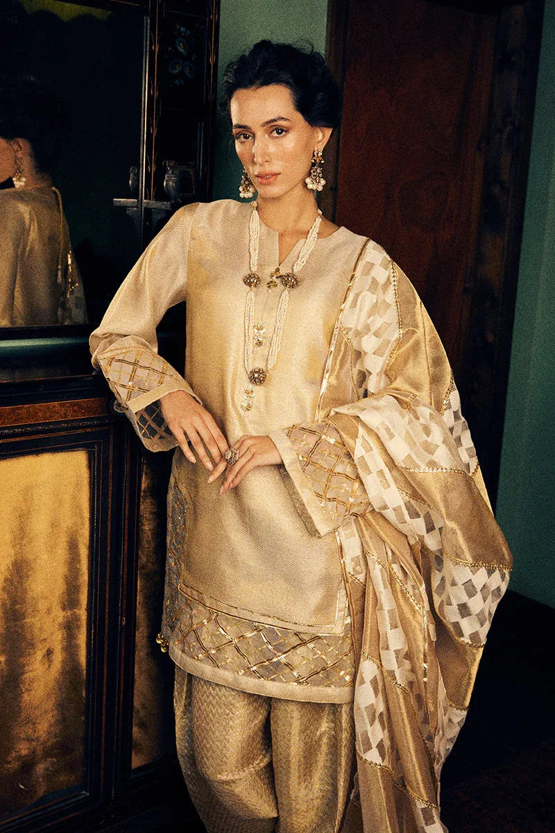 Mushq | Chandni Gota Love It | Basanti - Aqsa Fabrics
