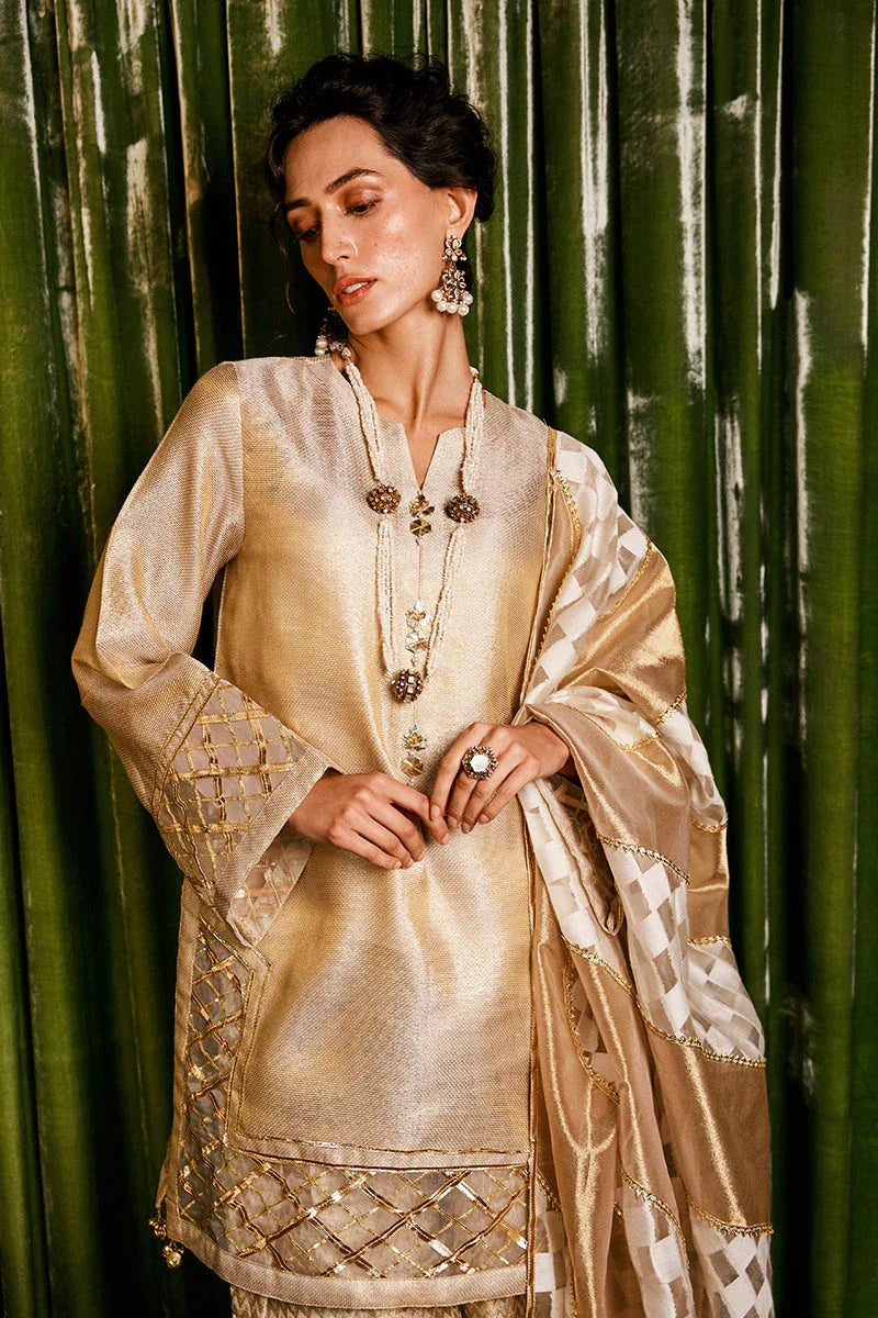 Mushq | Chandni Gota Love It | Basanti - Aqsa Fabrics