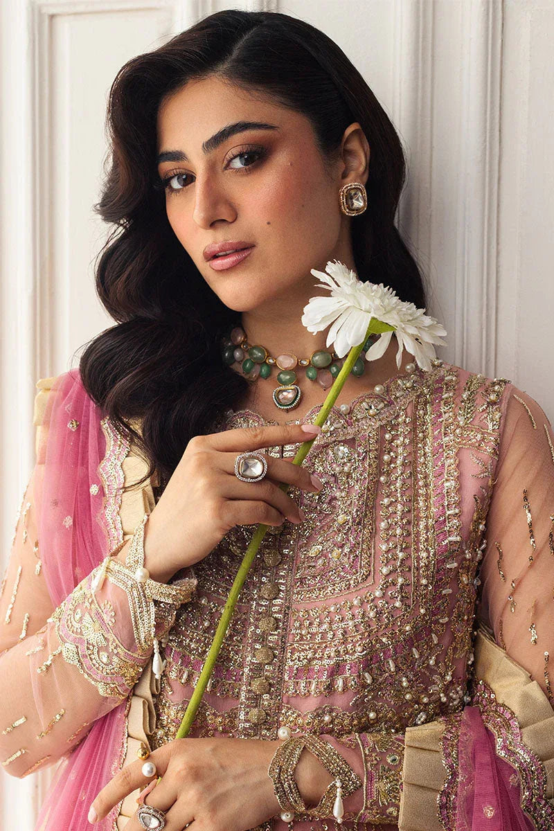 Mushq | Hemline Aura Debut Wedding Formals | AMARANTH - Aqsa Fabrics