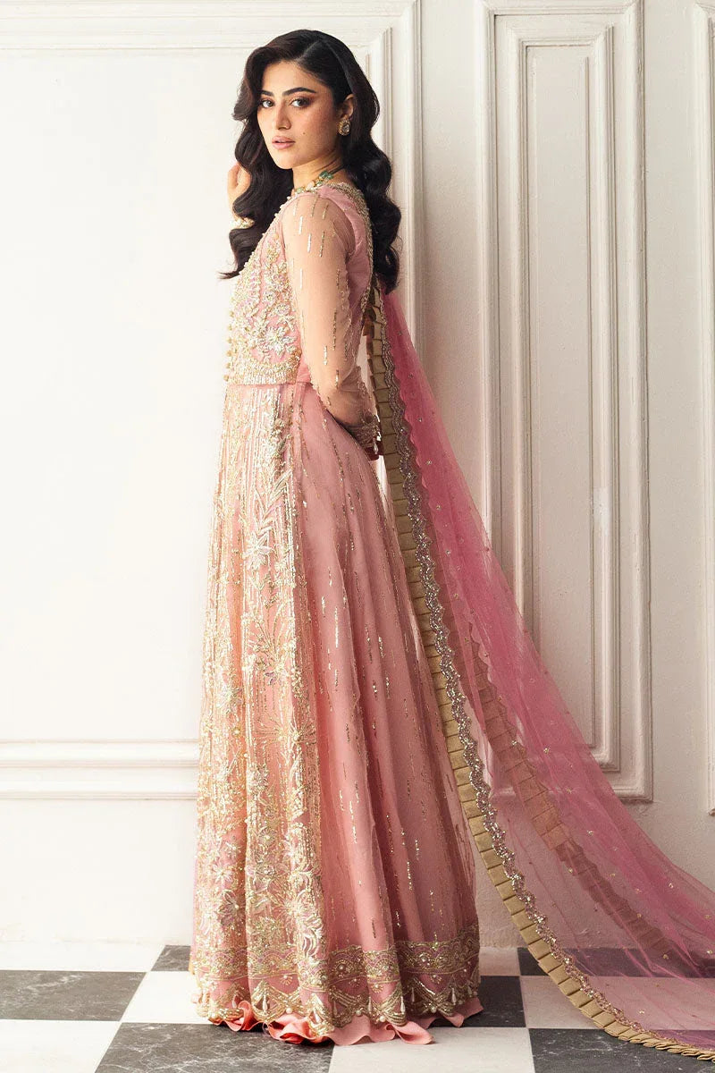 Mushq | Hemline Aura Debut Wedding Formals | AMARANTH - Aqsa Fabrics