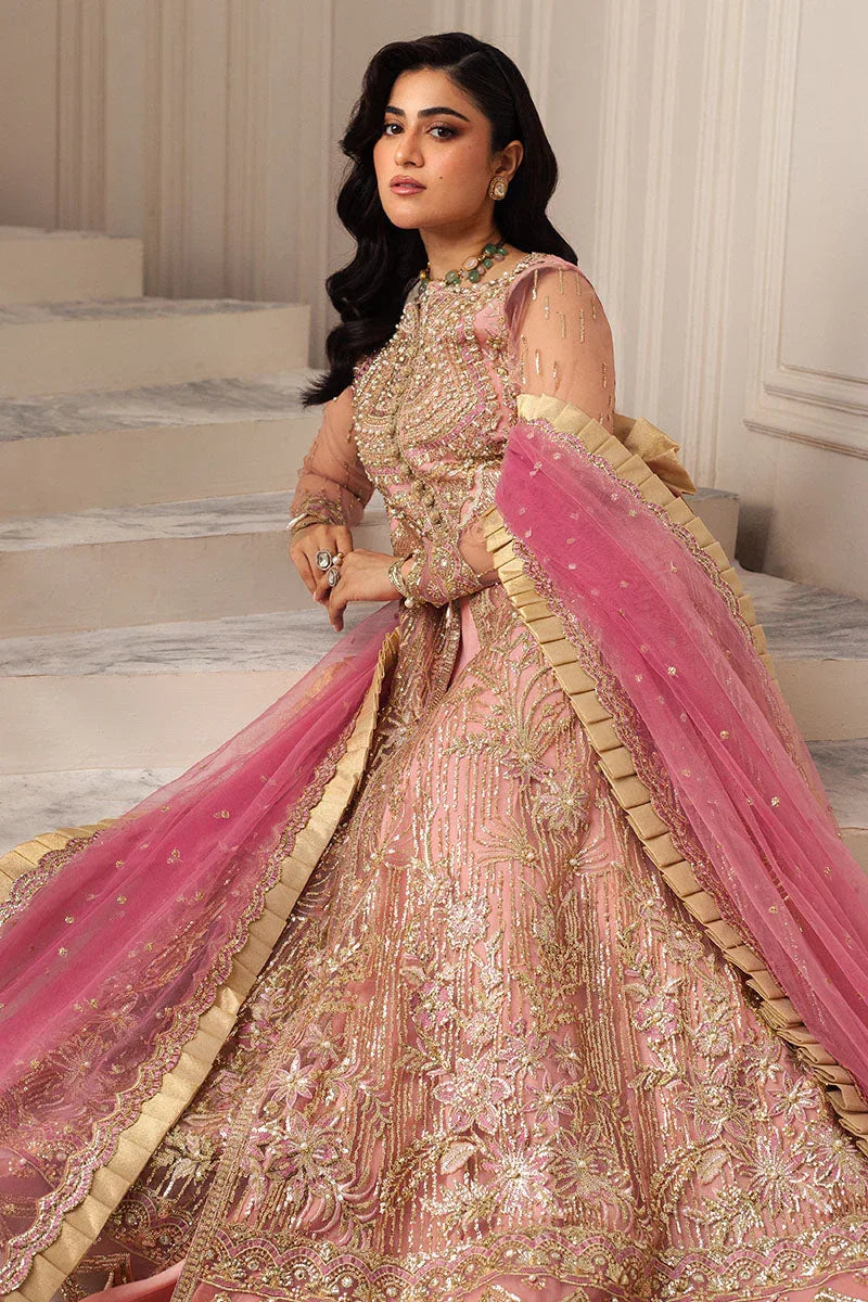 Mushq | Hemline Aura Debut Wedding Formals | AMARANTH - Aqsa Fabrics