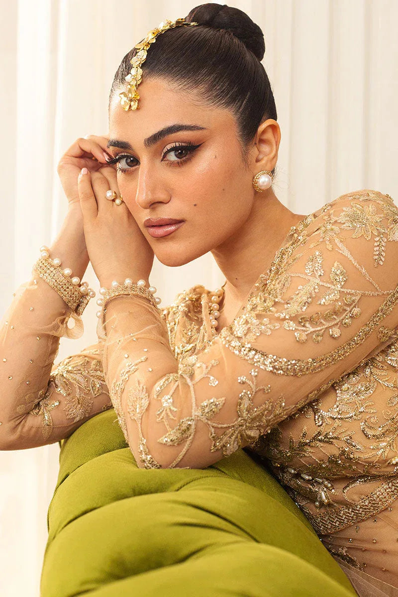 Mushq | Hemline Aura Debut Wedding Formals | CHAMOIS - Aqsa Fabrics