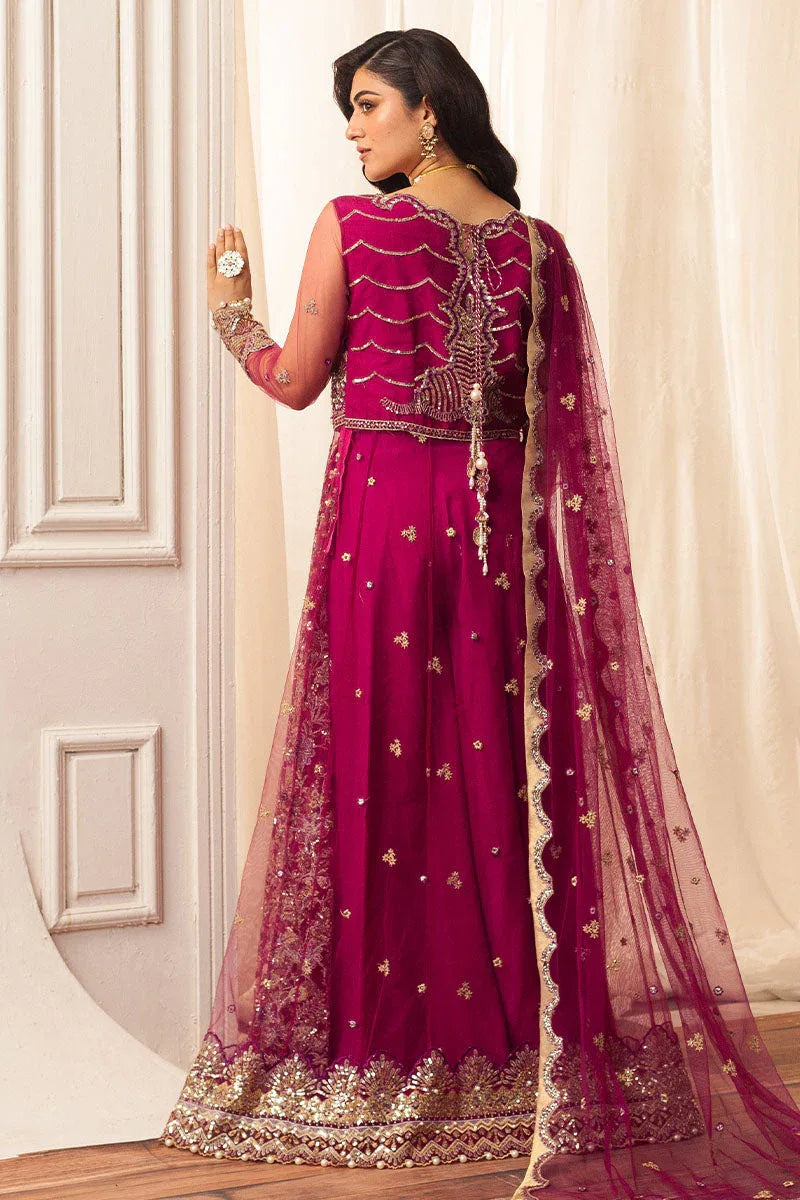 Mushq | Hemline Aura Debut Wedding Formals | FUCHSIA - Aqsa Fabrics
