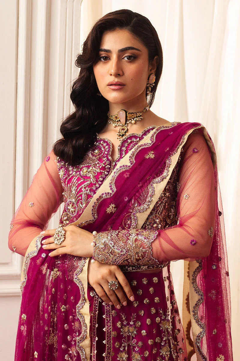 Mushq | Hemline Aura Debut Wedding Formals | FUCHSIA - Aqsa Fabrics