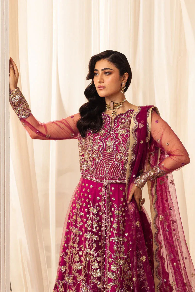 Mushq | Hemline Aura Debut Wedding Formals | FUCHSIA - Aqsa Fabrics