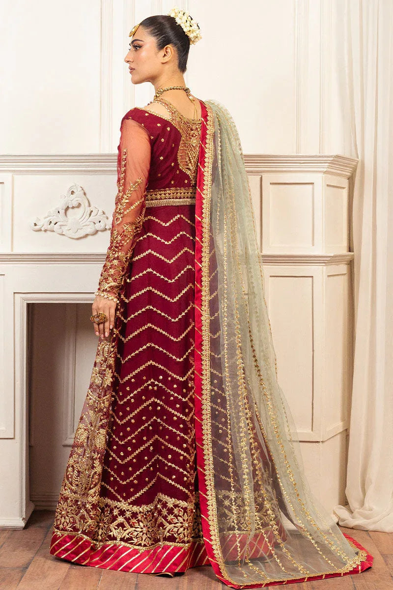 Mushq | Hemline Aura Debut Wedding Formals | SCARLET - Aqsa Fabrics