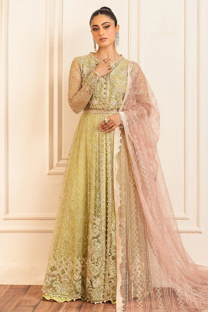 Mushq | Hemline Aura Debut Wedding Formals | WASABI - Aqsa Fabrics