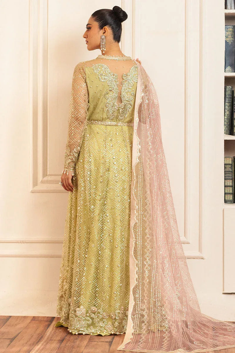 Mushq | Hemline Aura Debut Wedding Formals | WASABI - Aqsa Fabrics