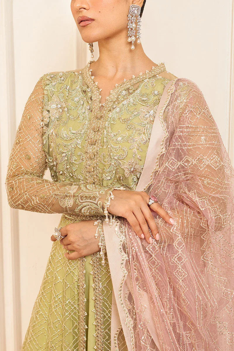 Mushq | Hemline Aura Debut Wedding Formals | WASABI - Aqsa Fabrics