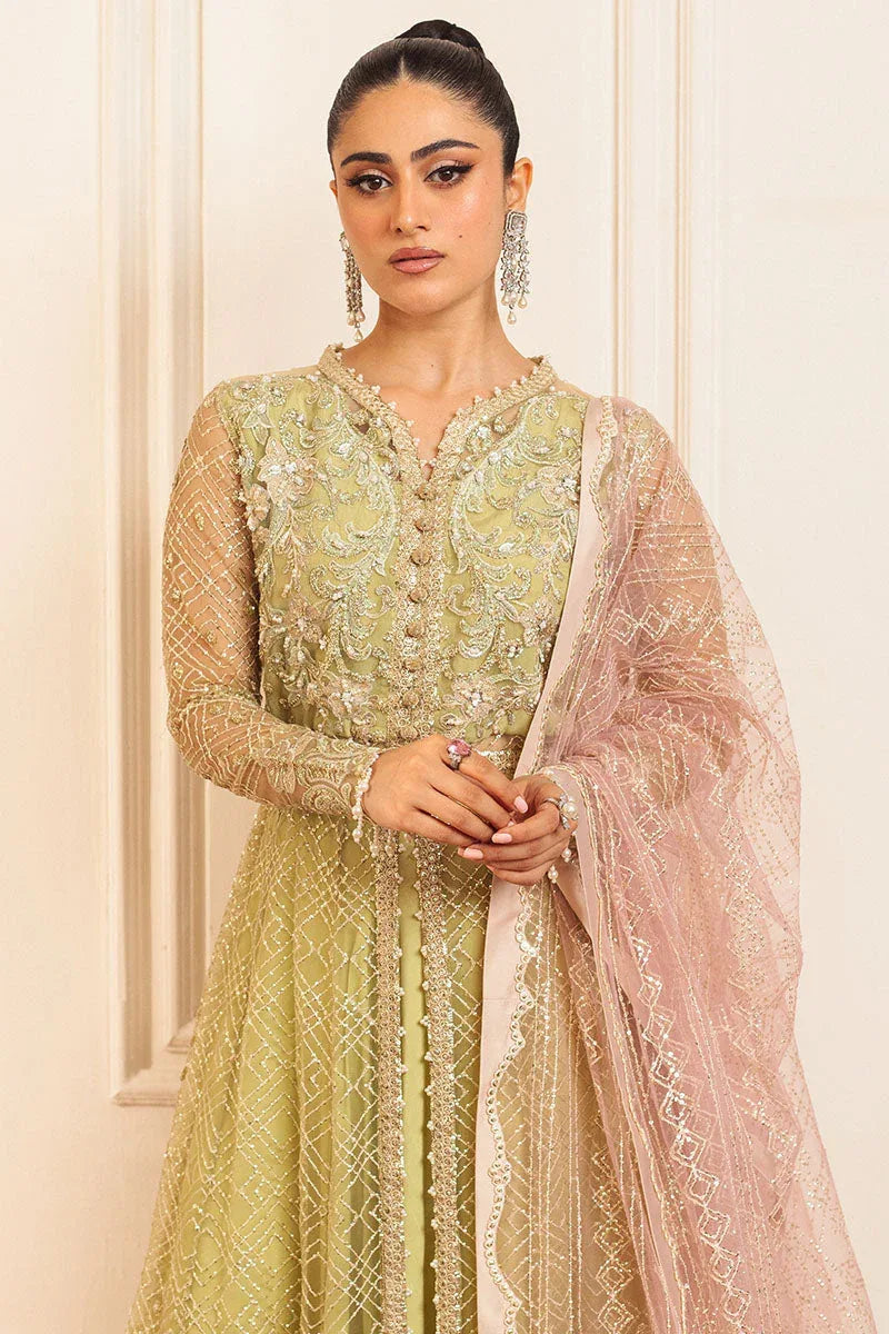 Mushq | Hemline Aura Debut Wedding Formals | WASABI - Aqsa Fabrics