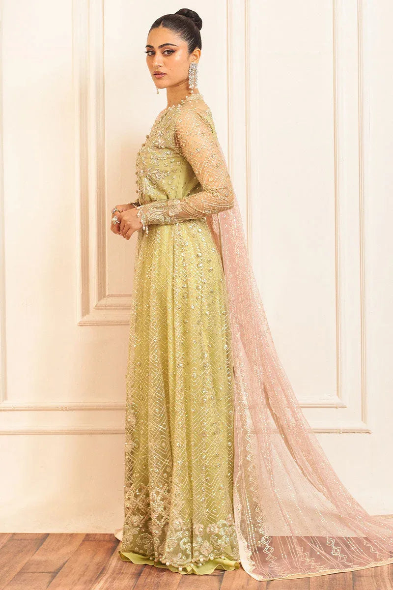 Mushq | Hemline Aura Debut Wedding Formals | WASABI - Aqsa Fabrics