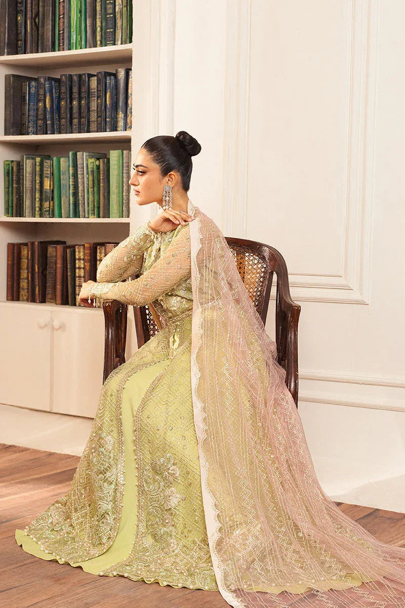 Mushq | Hemline Aura Debut Wedding Formals | WASABI - Aqsa Fabrics