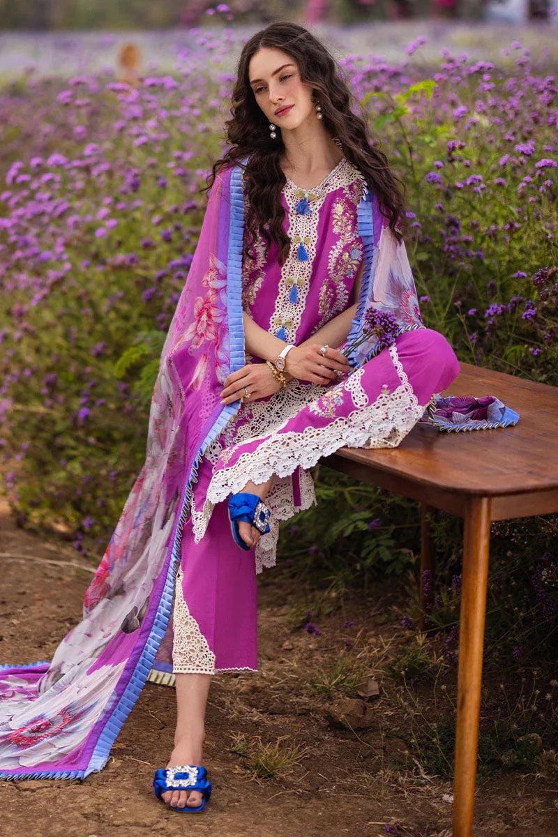 Mushq | Hemline The Secret Garden | ENCHANTED BLOOM - Aqsa Fabrics