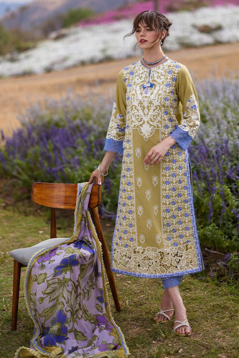 Mushq | Hemline The Secret Garden | MYSTICAL FERN - Aqsa Fabrics