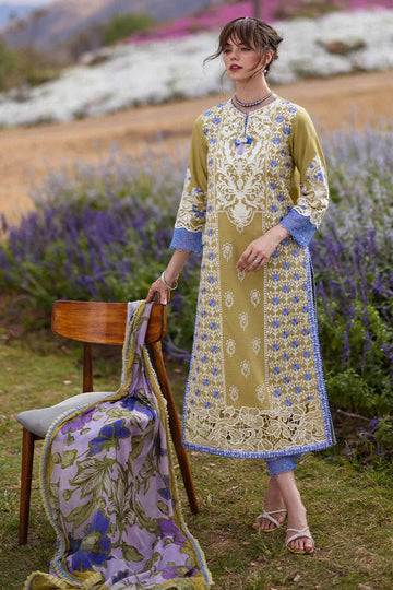 Mushq | Hemline The Secret Garden | MYSTICAL FERN - Aqsa Fabrics