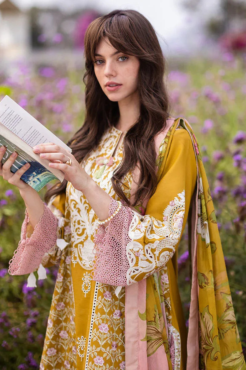 Mushq | Hemline The Secret Garden | WHISPERING PETALS - Aqsa Fabrics