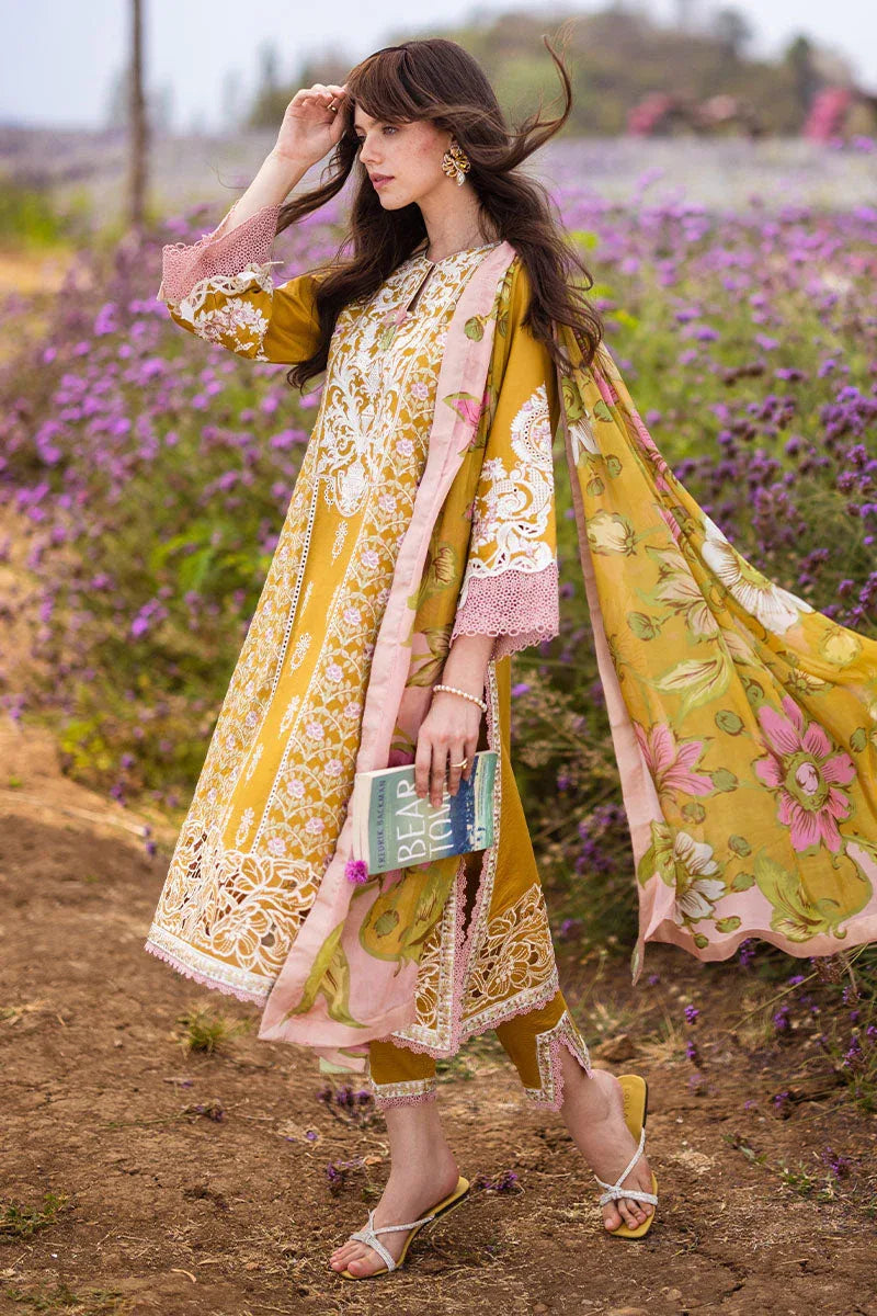 Mushq | Hemline The Secret Garden | WHISPERING PETALS - Aqsa Fabrics