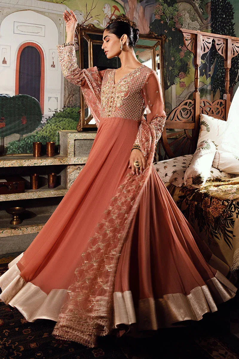 Mushq | Irha Kalidaar Chiffon Pret | AYLA - Aqsa Fabrics