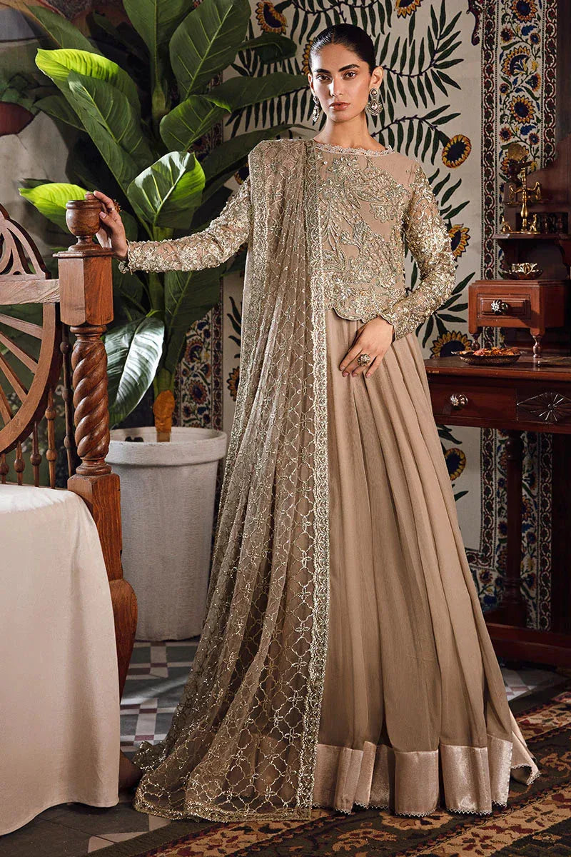 Mushq | Irha Kalidaar Chiffon Pret | HAZEL - Aqsa Fabrics