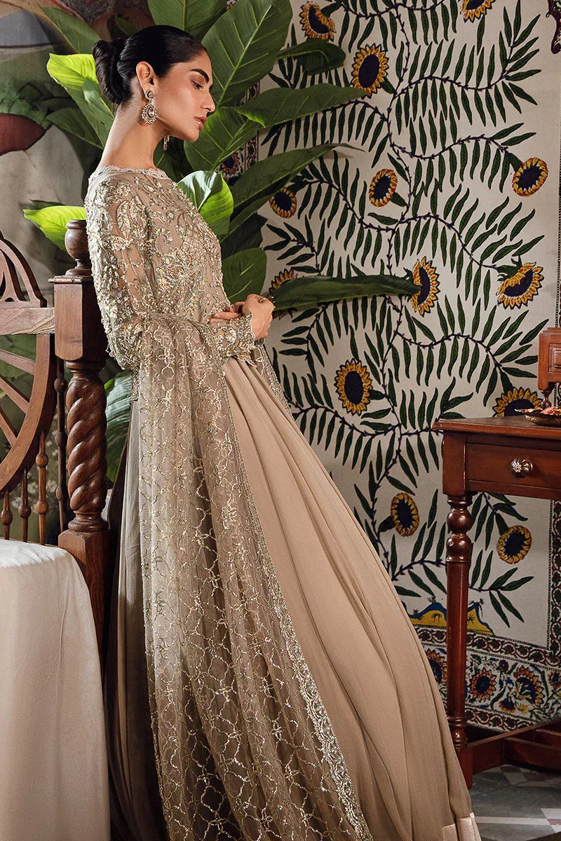 Mushq | Irha Kalidaar Chiffon Pret | HAZEL - Aqsa Fabrics