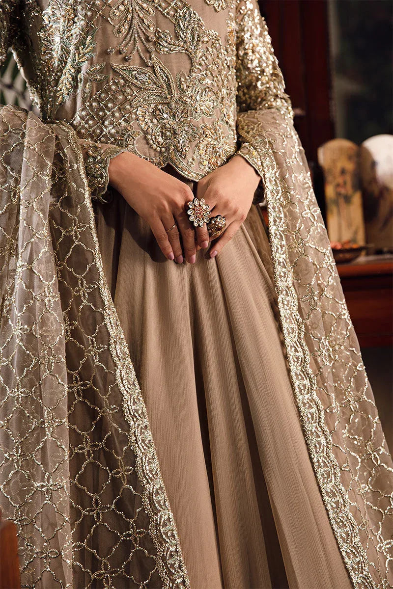 Mushq | Irha Kalidaar Chiffon Pret | HAZEL - Aqsa Fabrics
