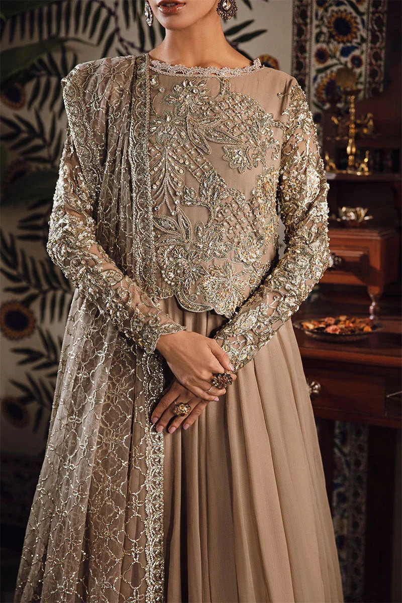 Mushq | Irha Kalidaar Chiffon Pret | HAZEL - Aqsa Fabrics