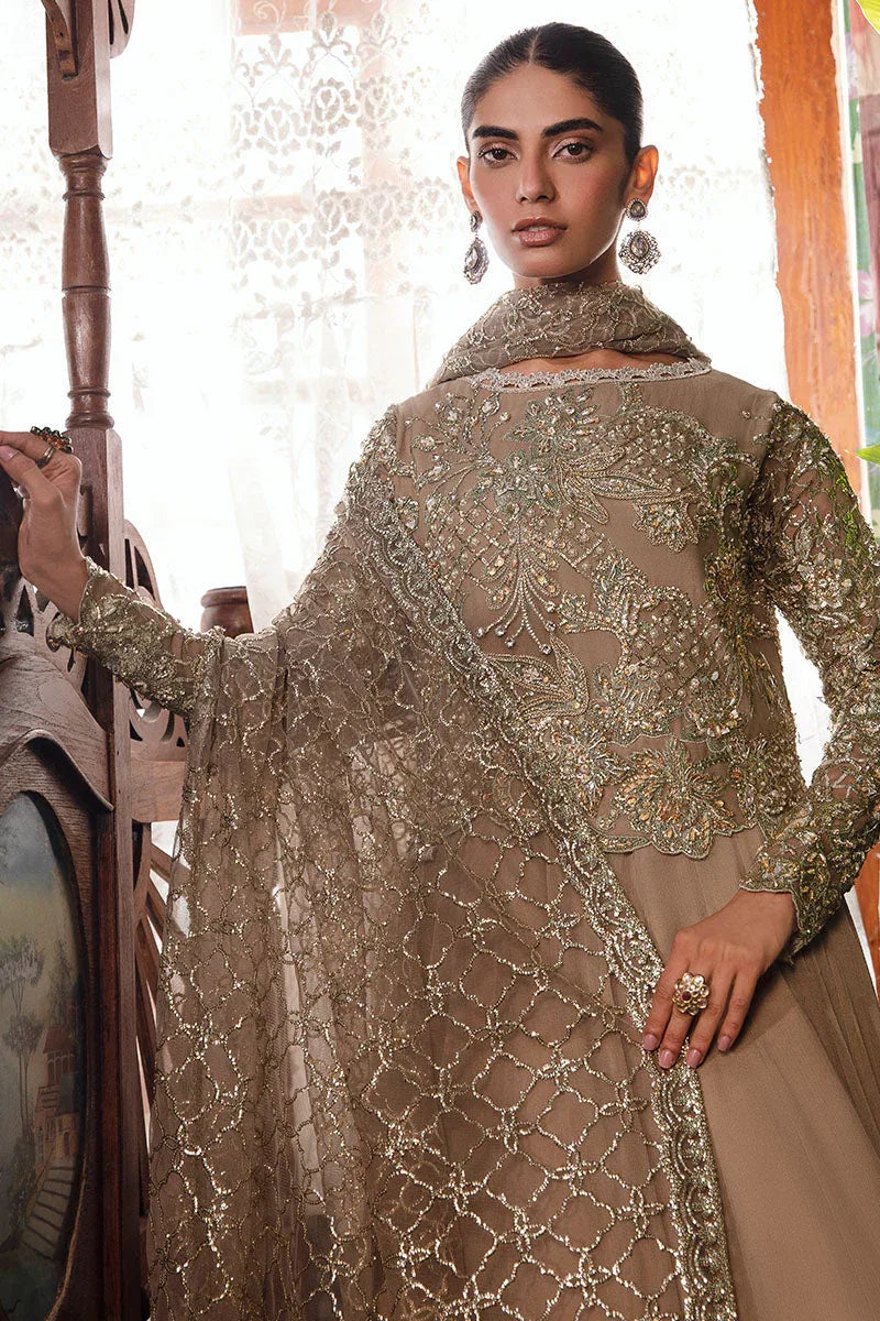 Mushq | Irha Kalidaar Chiffon Pret | HAZEL - Aqsa Fabrics
