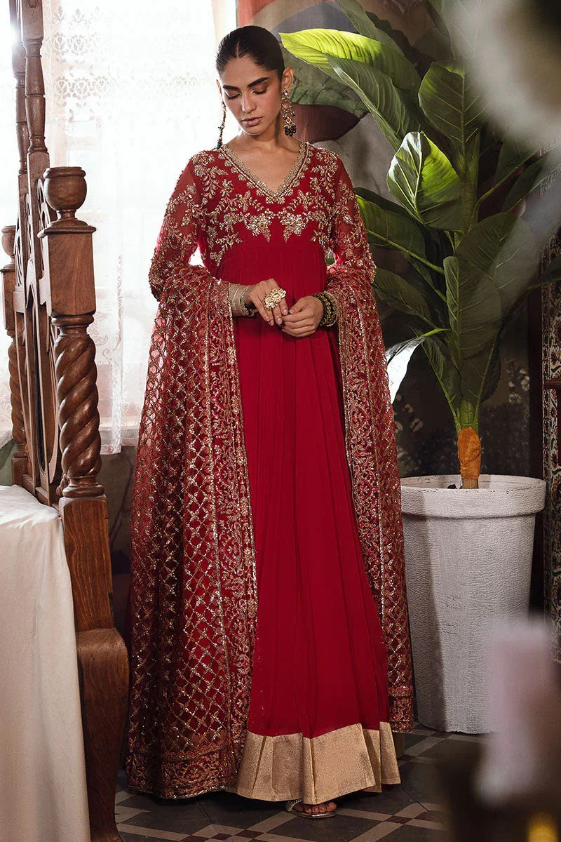 Mushq | Irha Kalidaar Chiffon Pret | MALIAH - Aqsa Fabrics