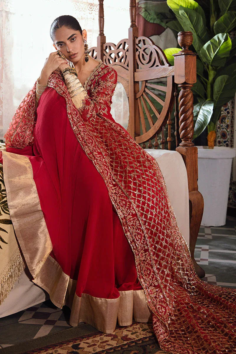 Mushq | Irha Kalidaar Chiffon Pret | MALIAH - Aqsa Fabrics