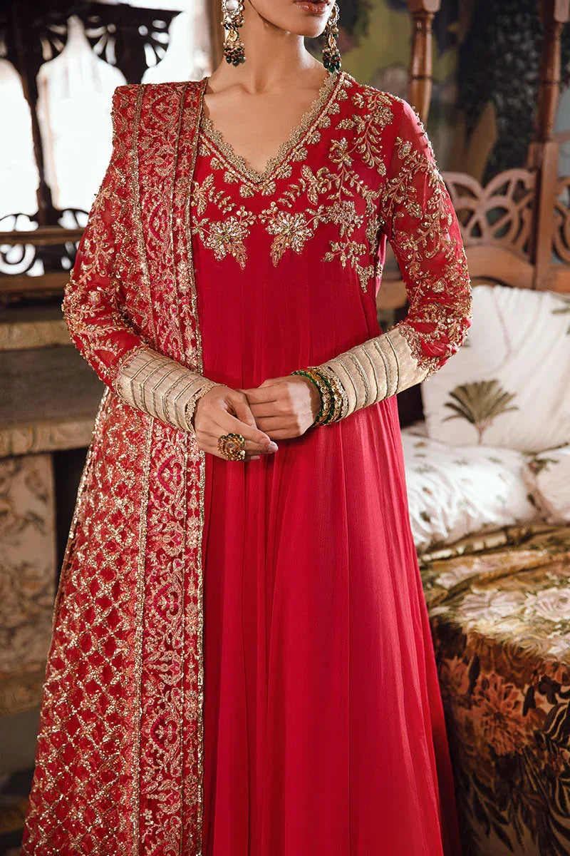 Mushq | Irha Kalidaar Chiffon Pret | MALIAH - Aqsa Fabrics