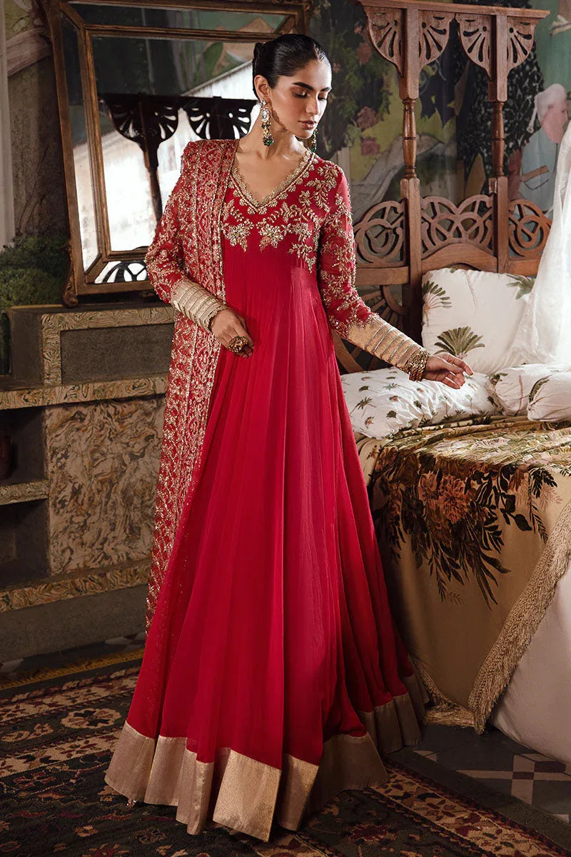 Mushq | Irha Kalidaar Chiffon Pret | MALIAH - Aqsa Fabrics