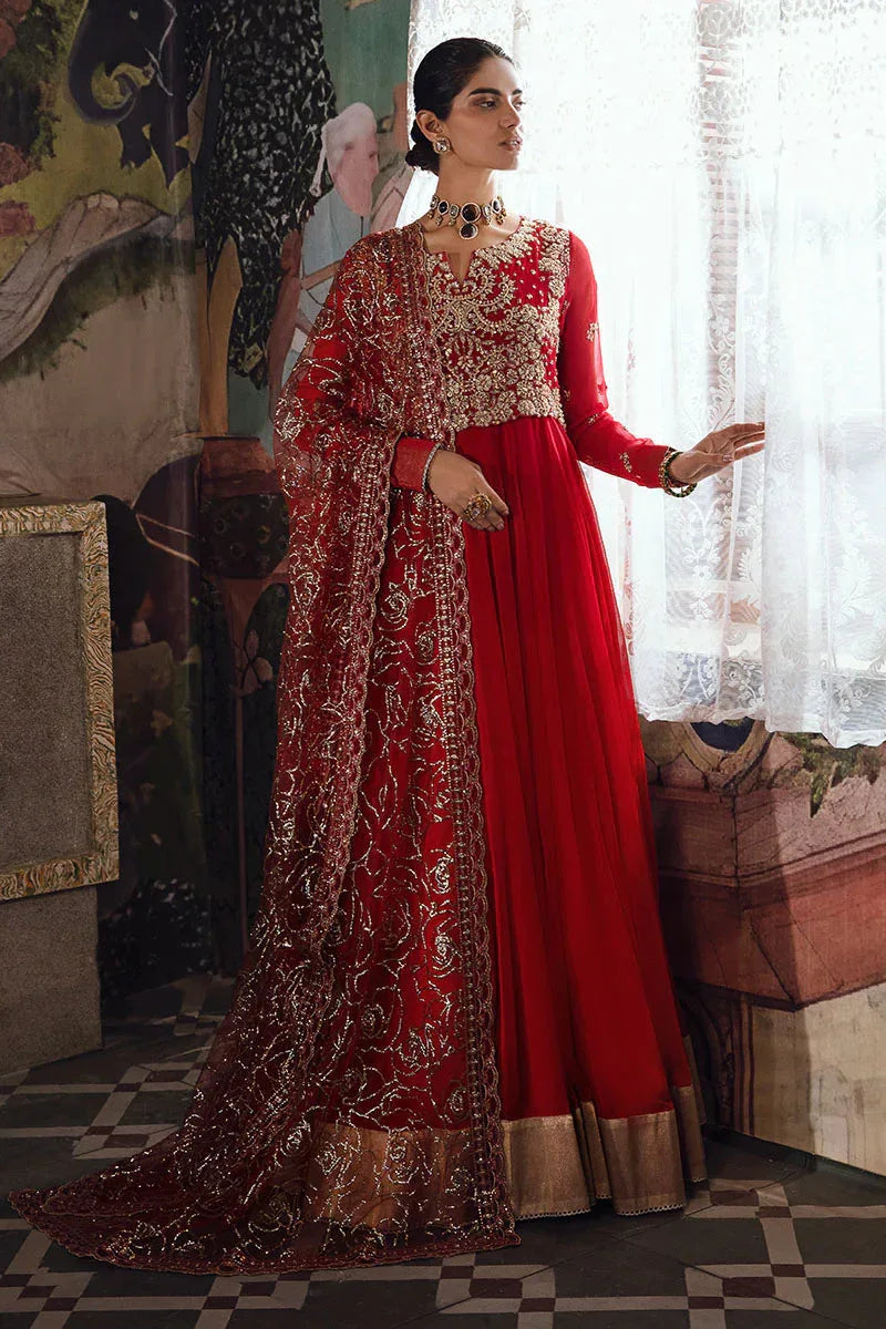 Mushq | Irha Kalidaar Chiffon Pret | RAYA - Aqsa Fabrics