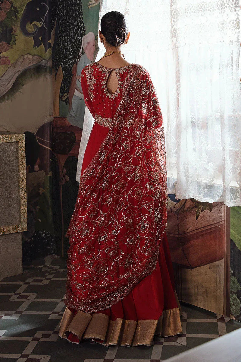 Mushq | Irha Kalidaar Chiffon Pret | RAYA - Aqsa Fabrics