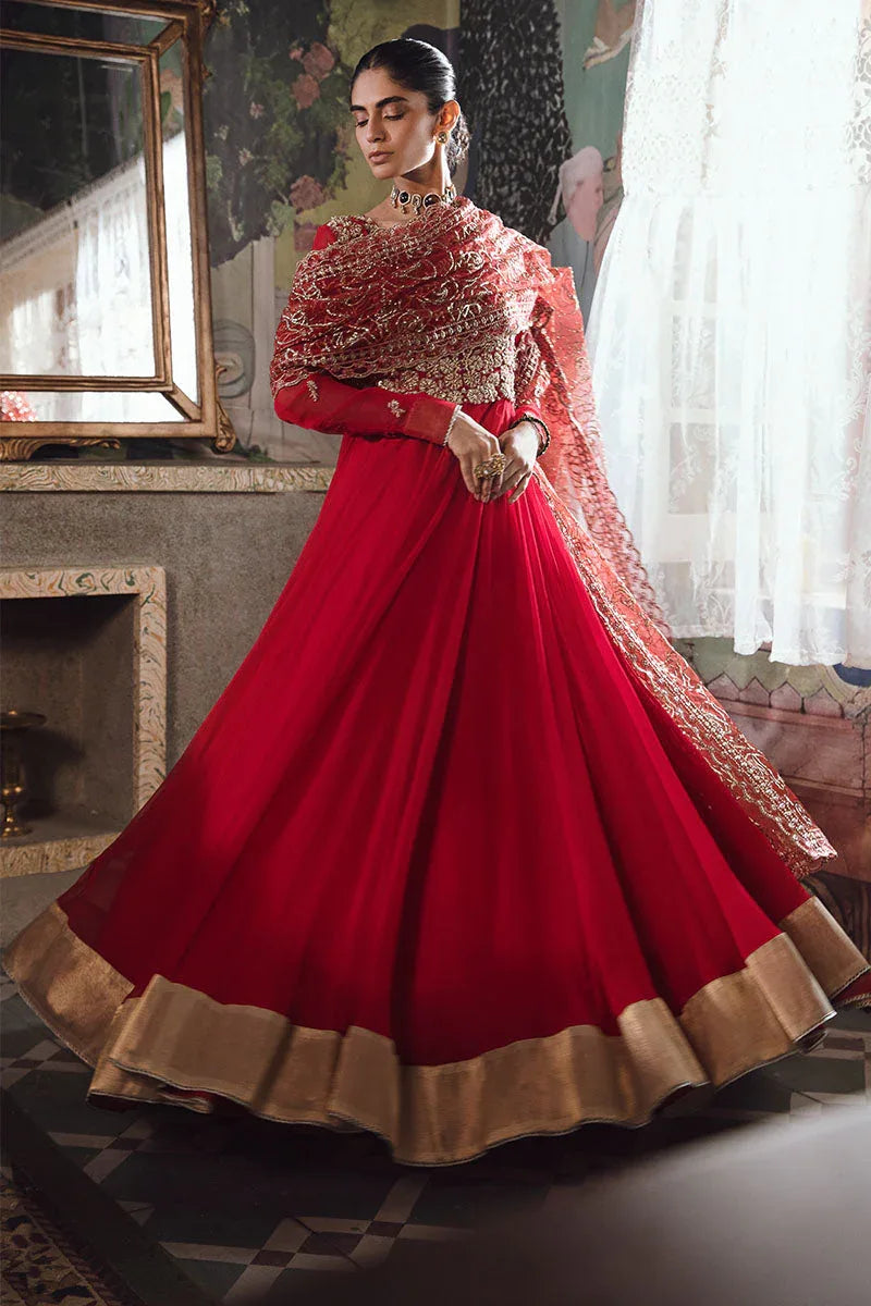Mushq | Irha Kalidaar Chiffon Pret | RAYA - Aqsa Fabrics