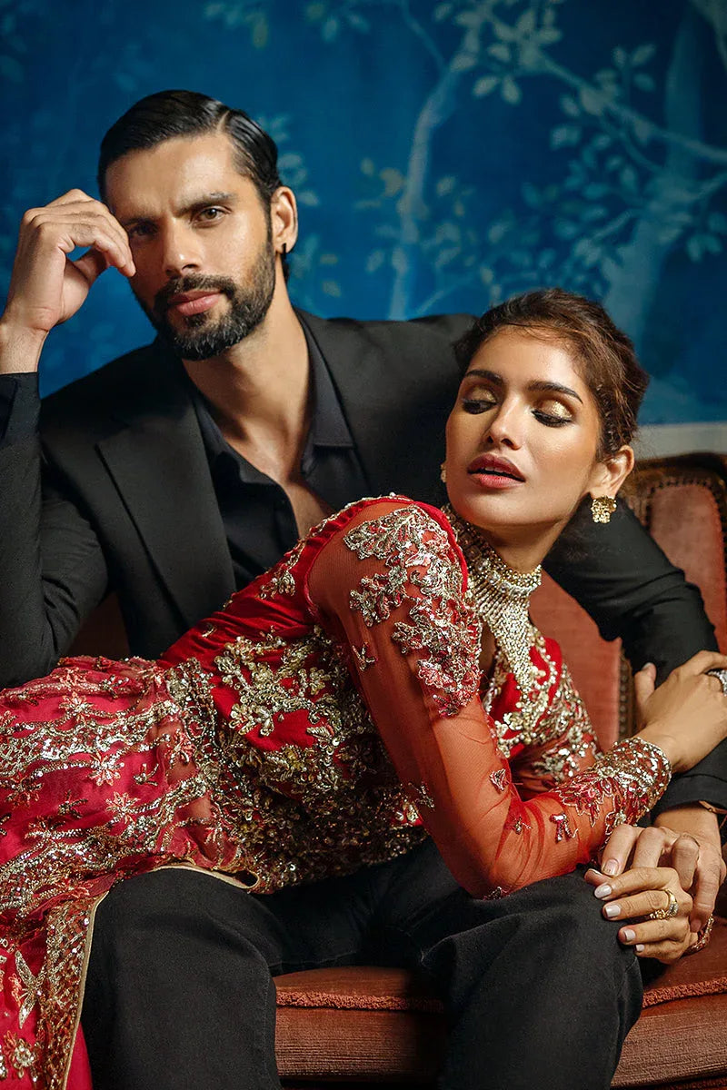 Mushq | Stargust Wedding Collection 24 |  Red Carpet - Aqsa Fabrics