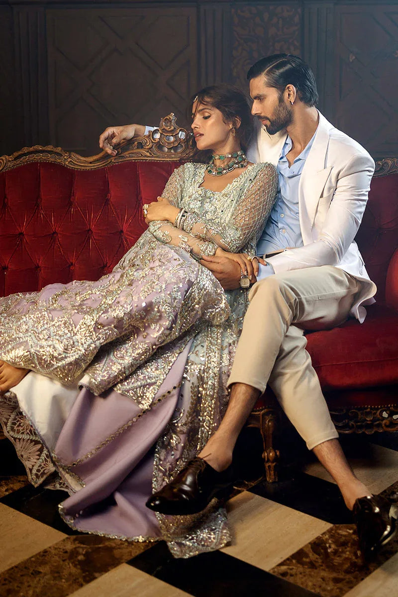 Mushq | Stargust Wedding Collection 24 |  Silver Screen - Aqsa Fabrics