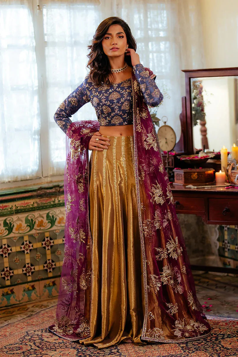 Mushq | Sunehri Resham Edit | MEENA - Aqsa Fabrics