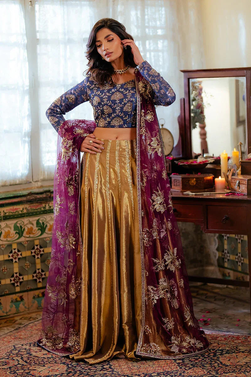 Mushq | Sunehri Resham Edit | MEENA - Aqsa Fabrics