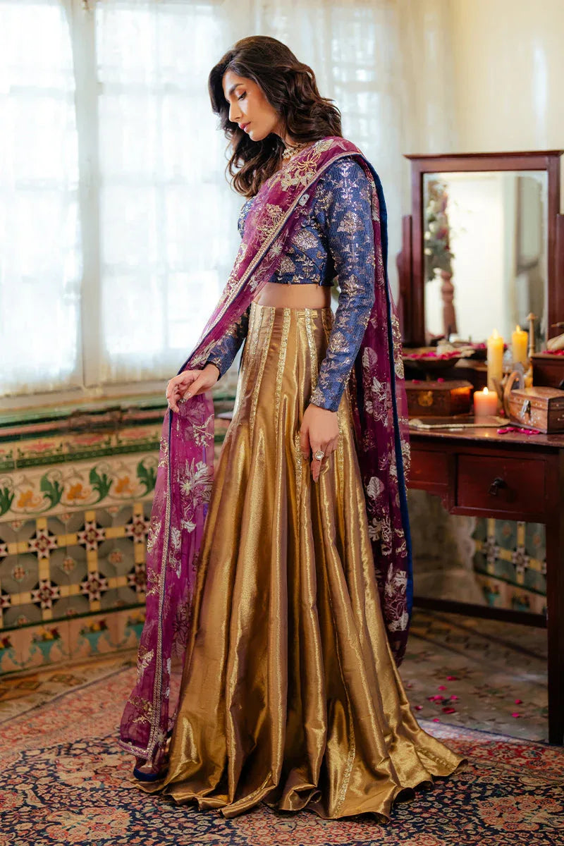 Mushq | Sunehri Resham Edit | MEENA - Aqsa Fabrics